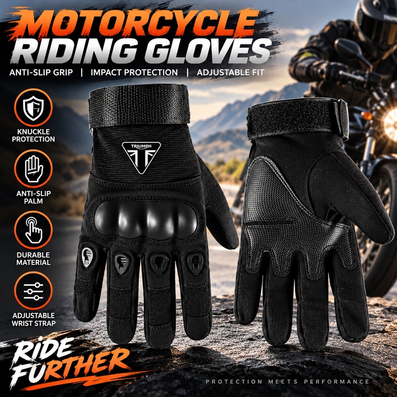 Riding Gear - Guantes de Seguridad para Motocicletas TRIUMPH,