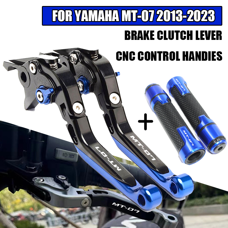 Cnc Aluminum Adjustable Brake Clutch Levers - Para MT-07 FZ-07 MT 07 FZ07