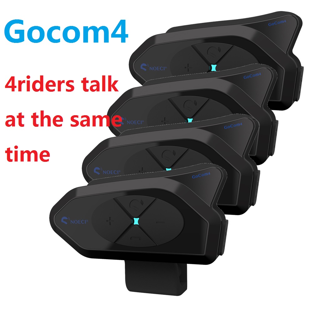 Universal Motorcycle Helmet Intercom Headset - GOCOM4 Intercomunicador Bluetooth para casco de