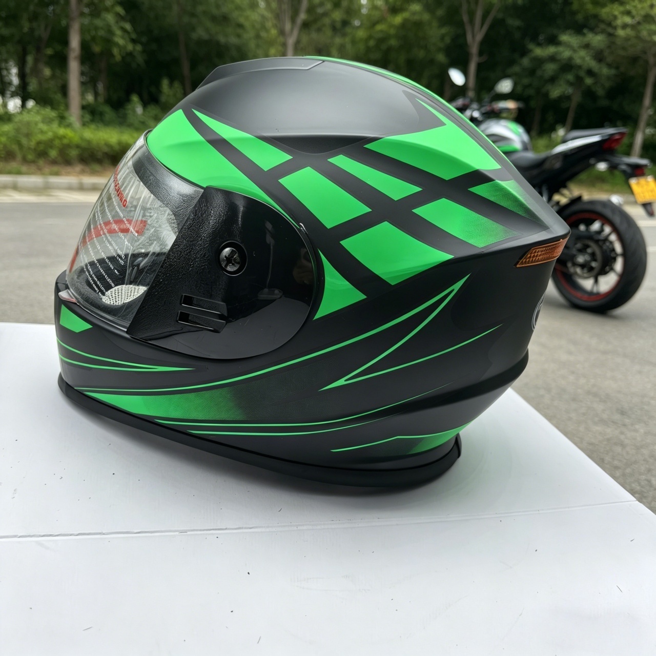 Casco de Motocicleta Integral  - Dual Visor Motorcycle Racing Helmet reseña y precio