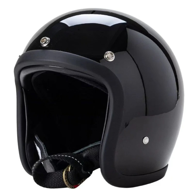 Casco de motocicleta de cara a - Vintage Open Face Retro Helmet reseña y precio