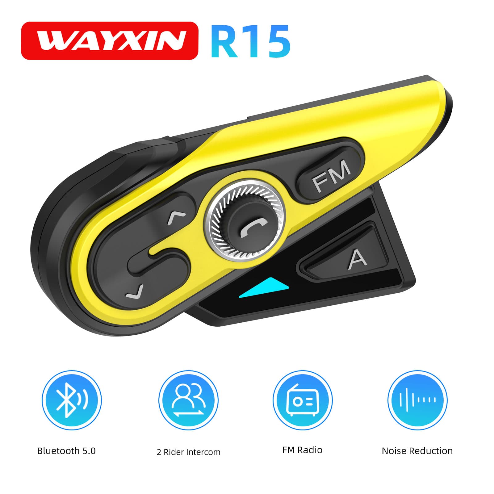 WAYXIN R15 Intercomunicador pa - Universal Motorcycle Helmet Intercom Headset reseña y precio