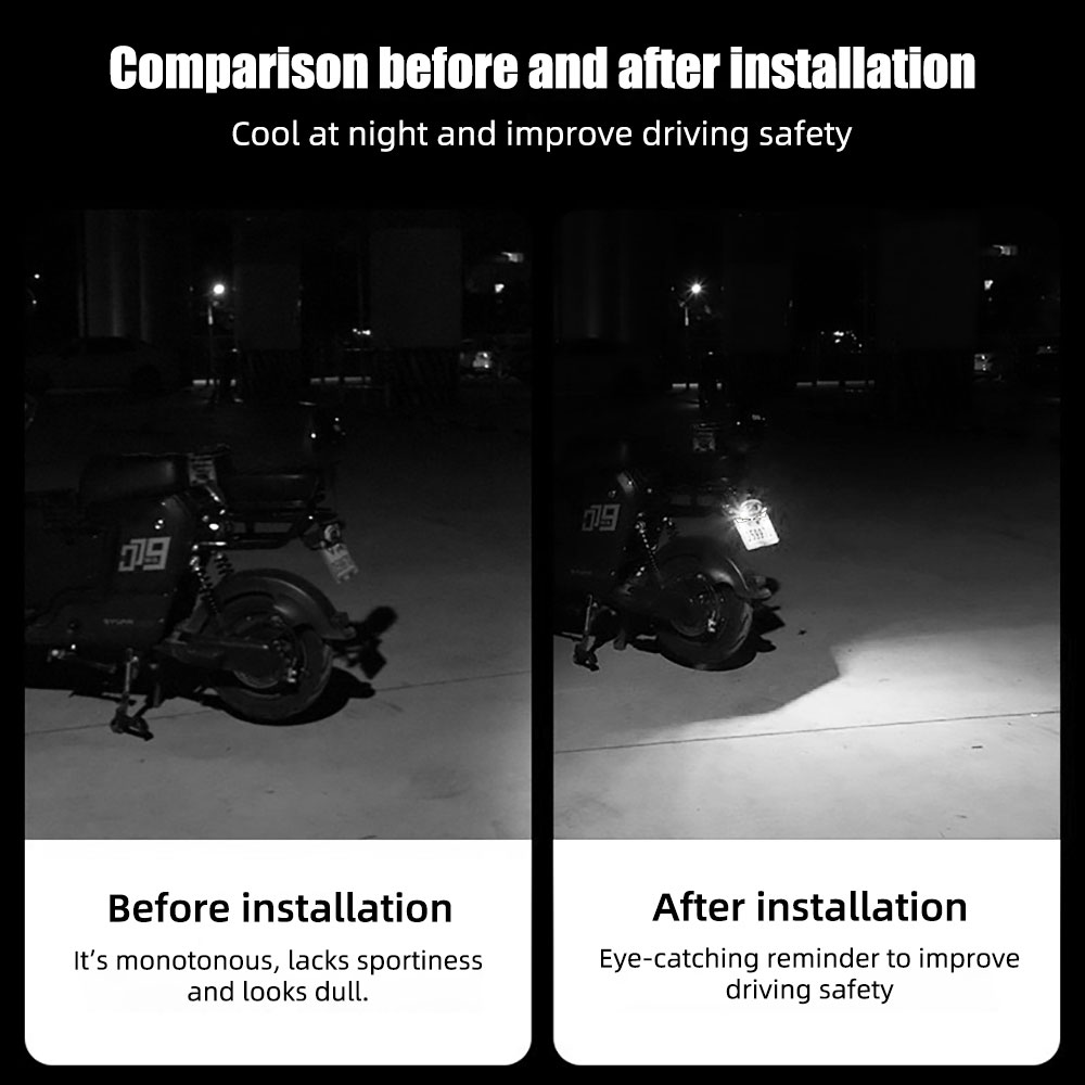 2 Luces LED Ojo de Diablo para - Universal Motorcycle Led Headlight Projector reseña y precio