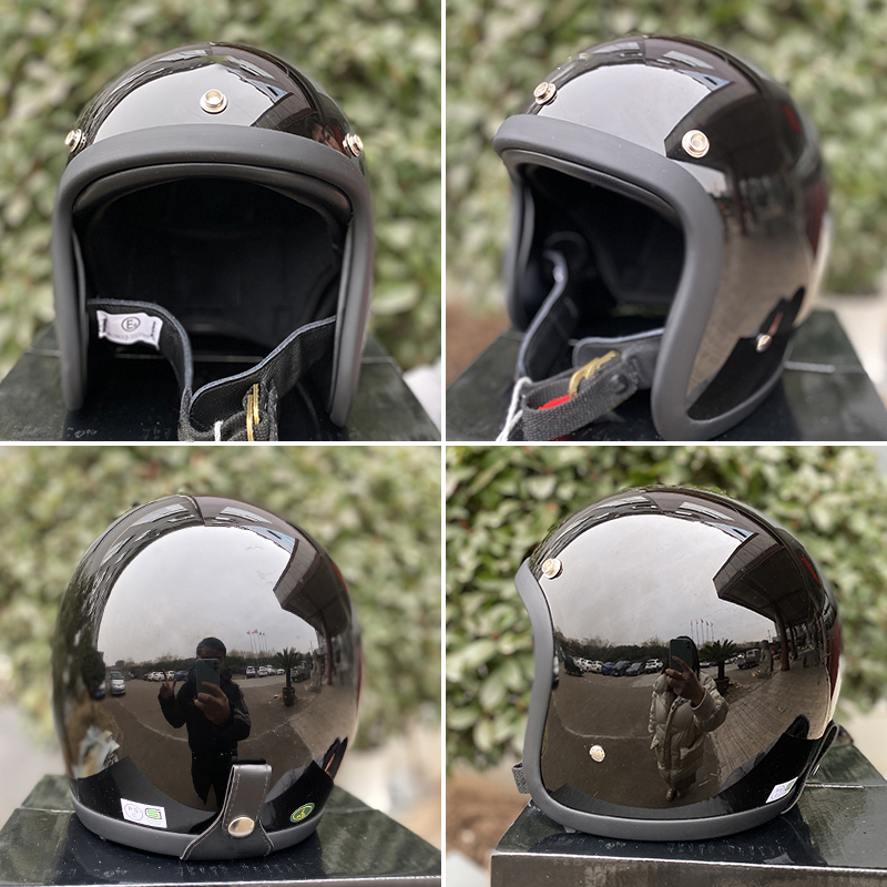 Casco de Motocicleta TT&COCASC - Vintage Open Face Retro Helmet reseña y precio