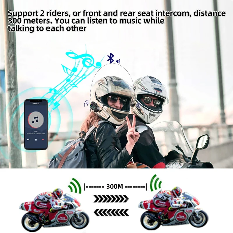 Intercomunicador inalámbrico Y - Universal Motorcycle Helmet Intercom Headset reseña y precio