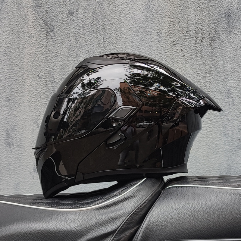 Cascos de motocicleta ORZ con  - Modular Flip Up Motorcycle Helmet Dot Approved reseña y precio