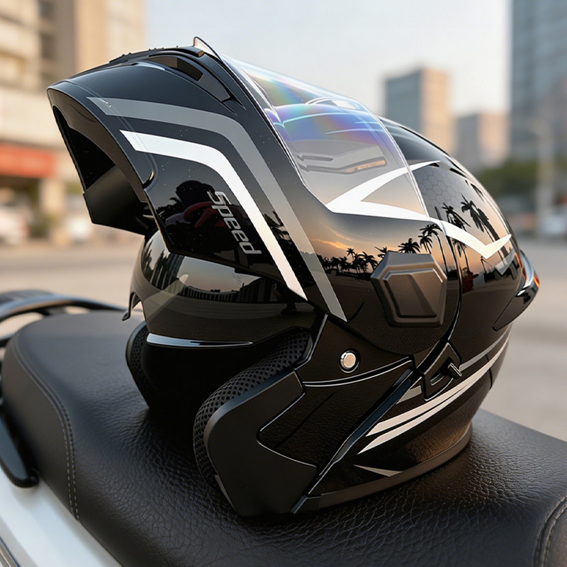 Casco modular abatible para mo - Modular Flip Up Motorcycle Helmet Dot Approved reseña y precio