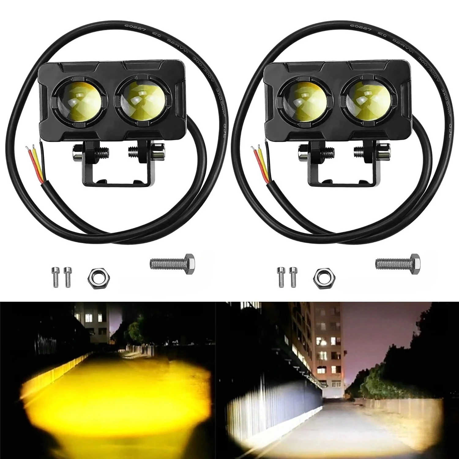 Luces antiniebla LED para moto - Atv Parts reseña y precio