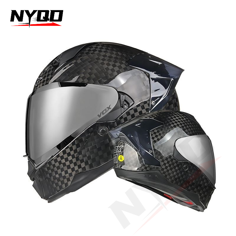 Casco de Motocicleta Integral  - Dual Visor Motorcycle Racing Helmet reseña y precio
