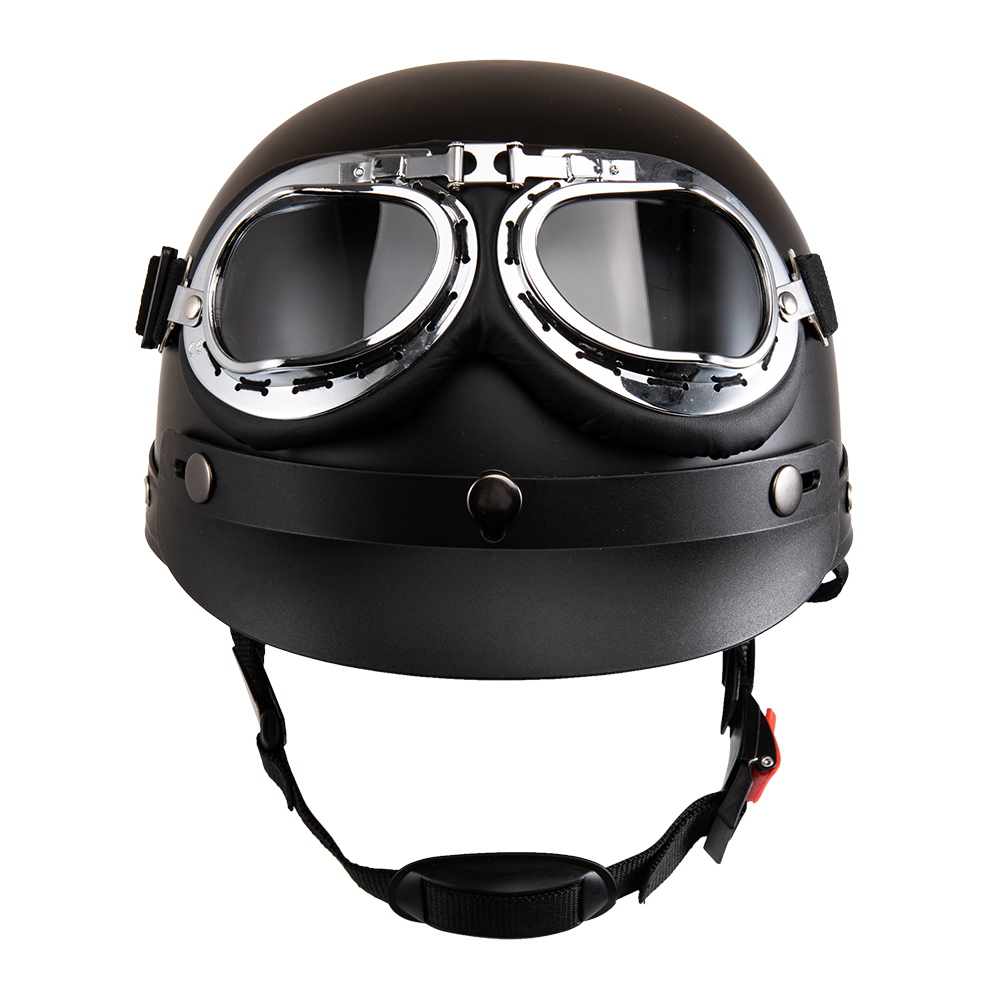 Casco De motocicleta cara abie - Vintage Open Face Retro Helmet reseña y precio