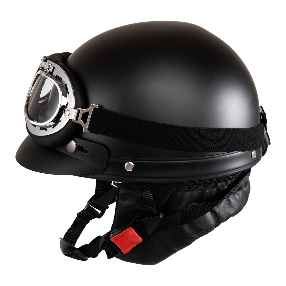 Casco De motocicleta cara abie - Vintage Open Face Retro Helmet reseña y precio