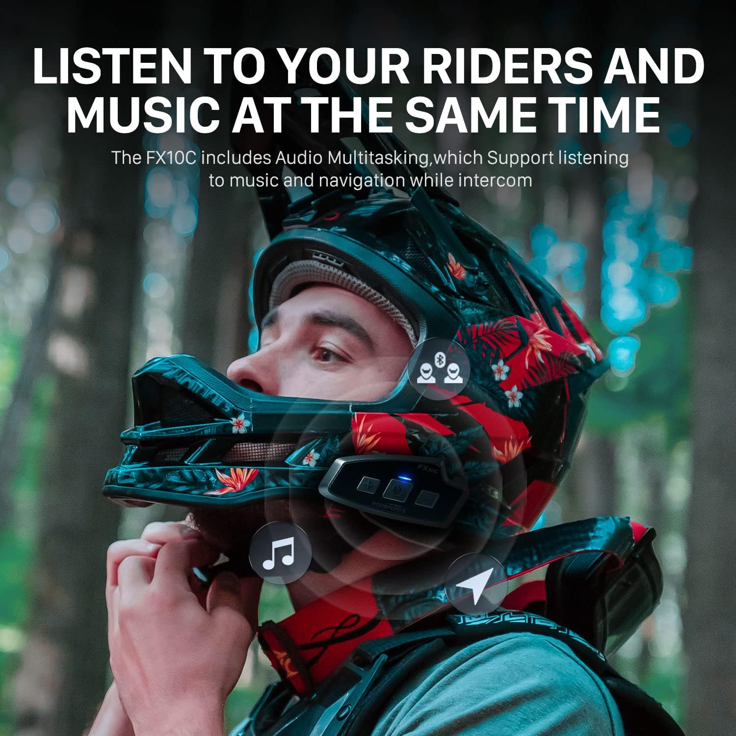 Fodsports FX 10C motocicleta m - Universal Motorcycle Helmet Intercom Headset reseña y precio
