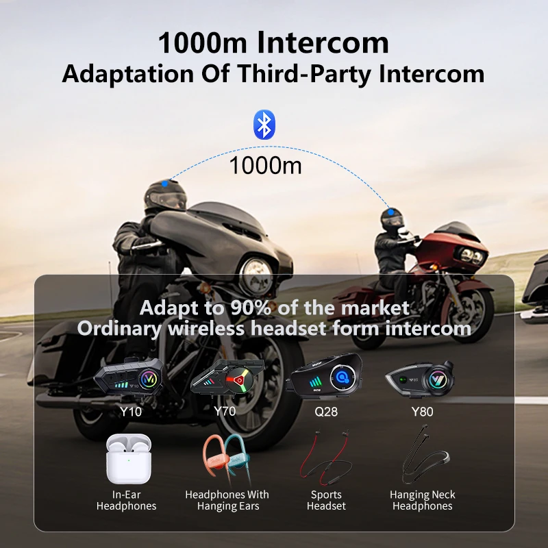 El nuevo casco de motocicleta  - Universal Motorcycle Helmet Intercom Headset reseña y precio