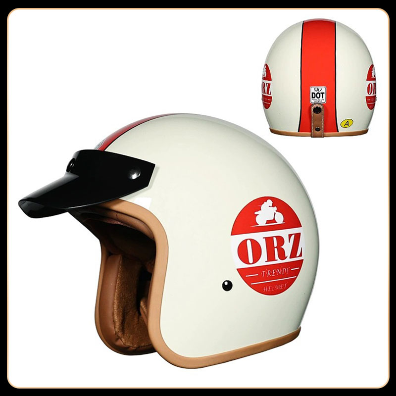 Casco Retro Vintage 3/4 Abiert - Vintage Open Face Retro Helmet reseña y precio