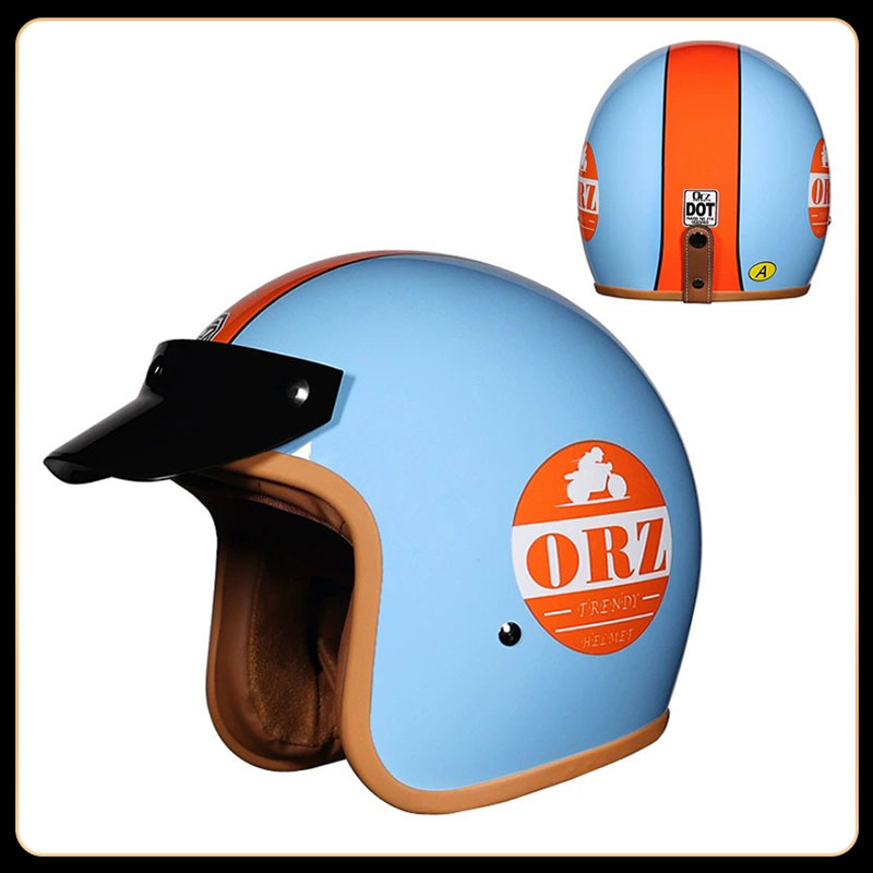 Casco Retro Vintage 3/4 Abiert - Vintage Open Face Retro Helmet reseña y precio