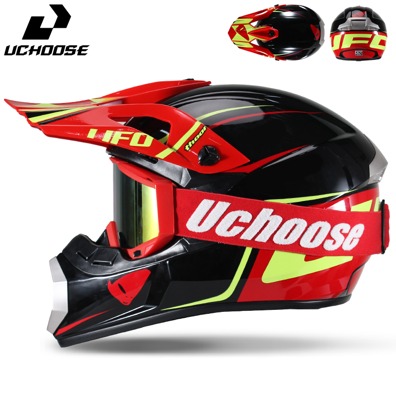 Set de Casco de Motocross Ucho - Off Road Motocross Helmet Goggles Set reseña y precio